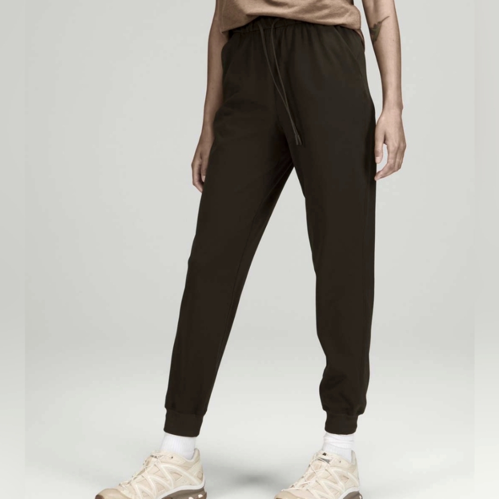 Lululemon Black Joggers 12 Stretch High-Rise Drawstring